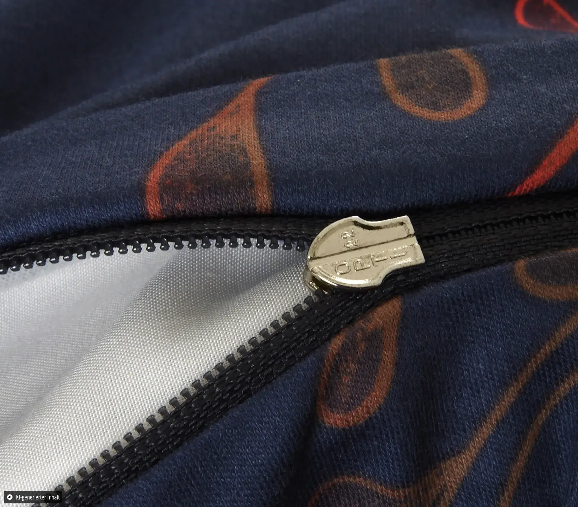 Black Premium Jersey 4318 Nachtblau – Reißverschluss