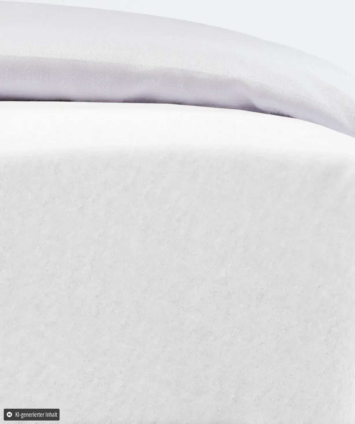 Flauschjersey Weiß – Detail