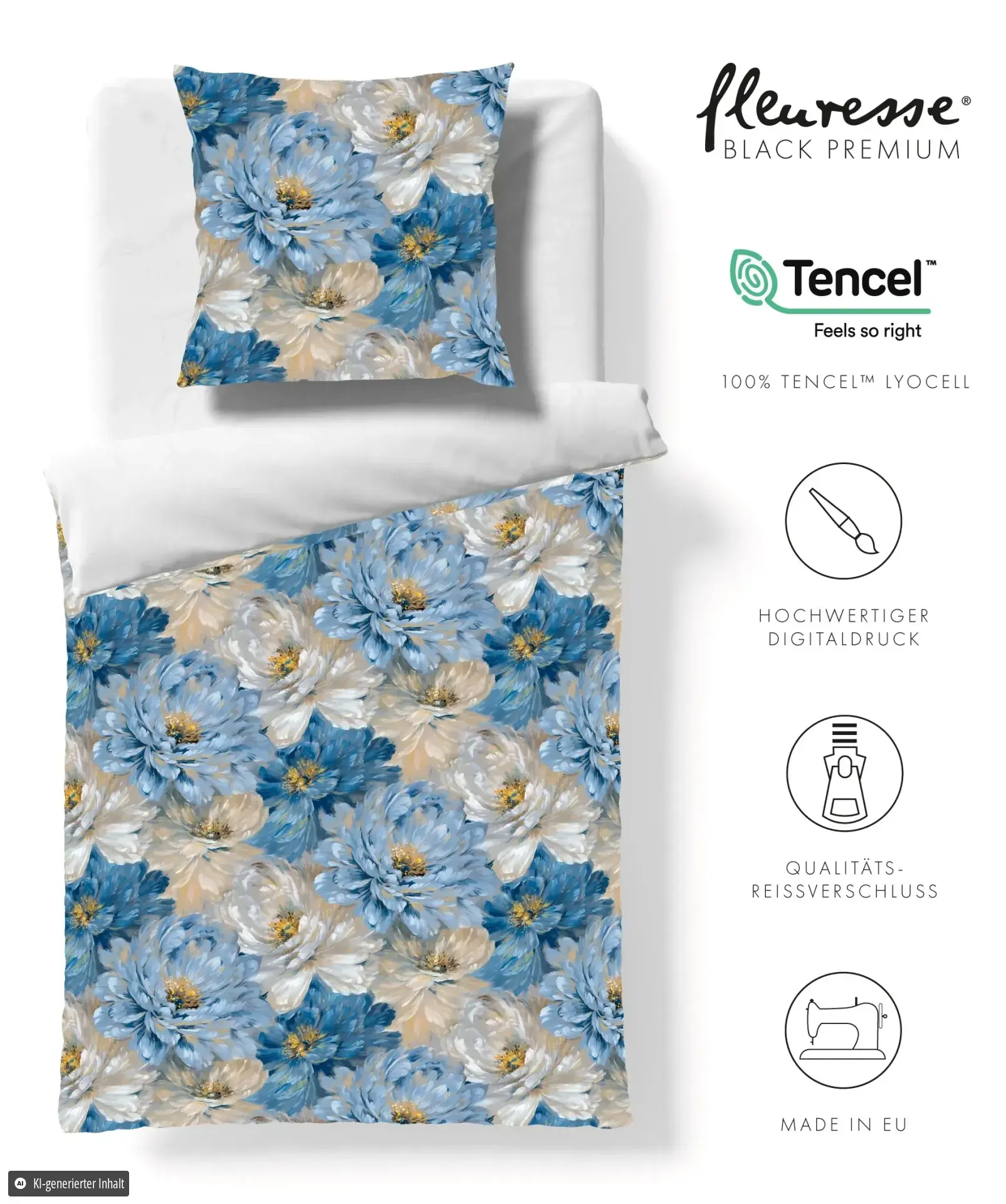 Black Premium 524594 Bettwäsche aus TENCEL™ Lyocell-Fasern
