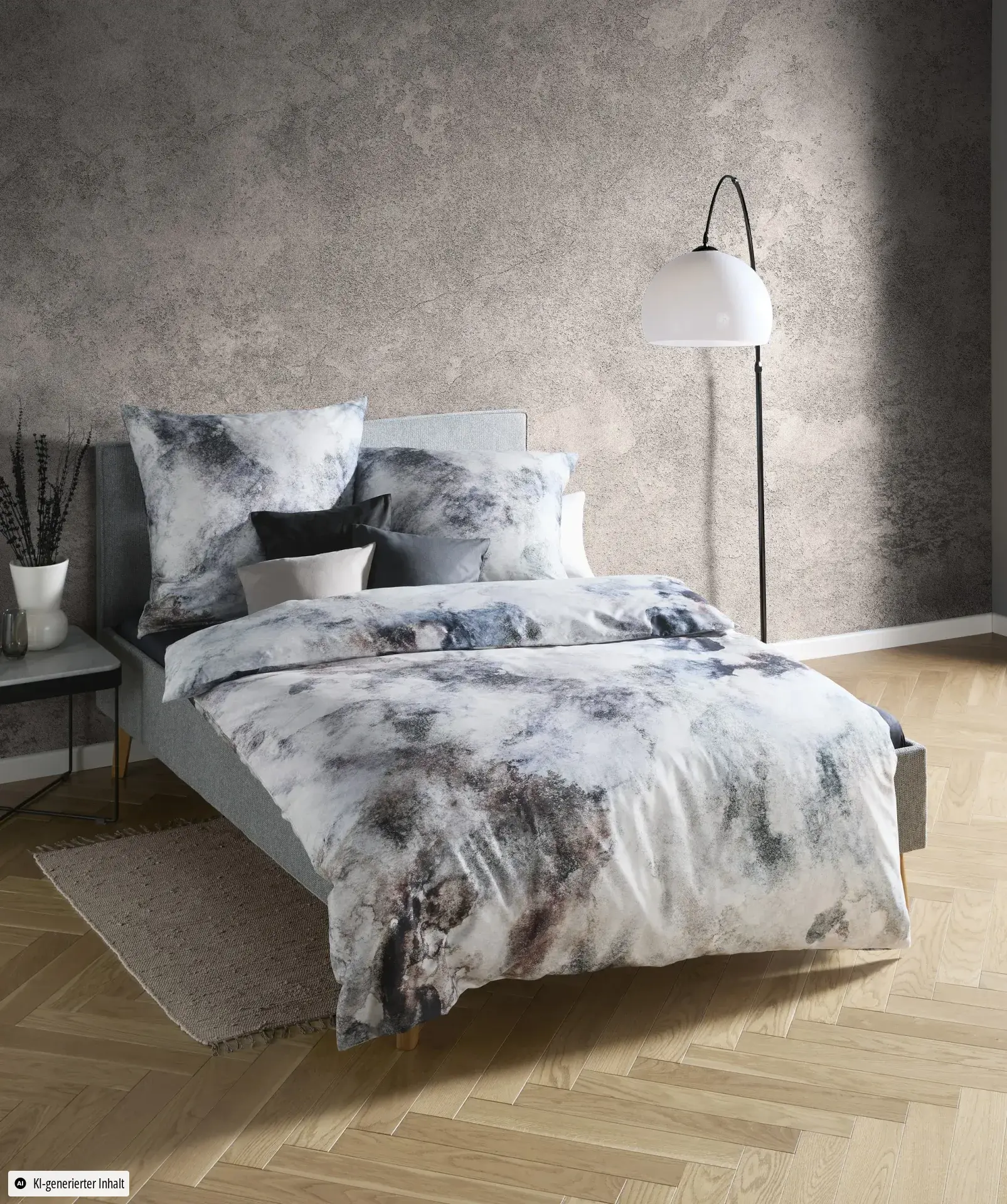 Bed Art S Grau-Braun – Ambiente