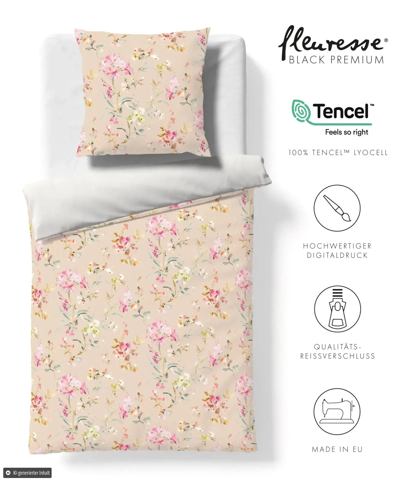 Black Premium 524595 Bettwäsche aus TENCEL™ Lyocell-Fasern