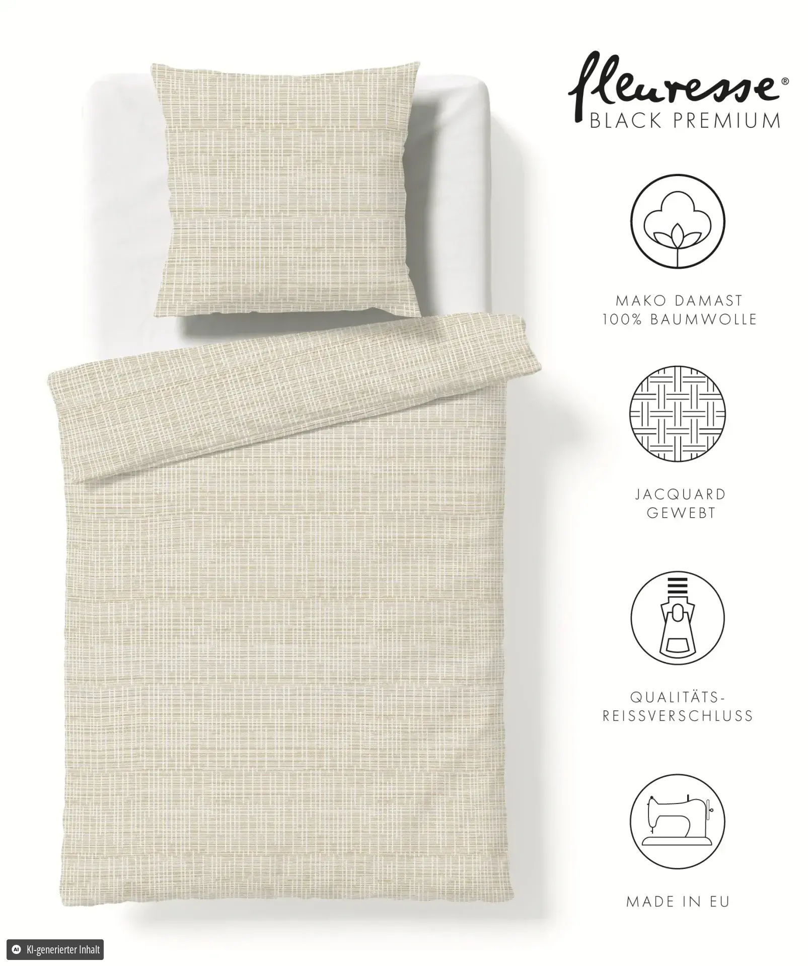 Black Premium Damast Creme – Freisteller