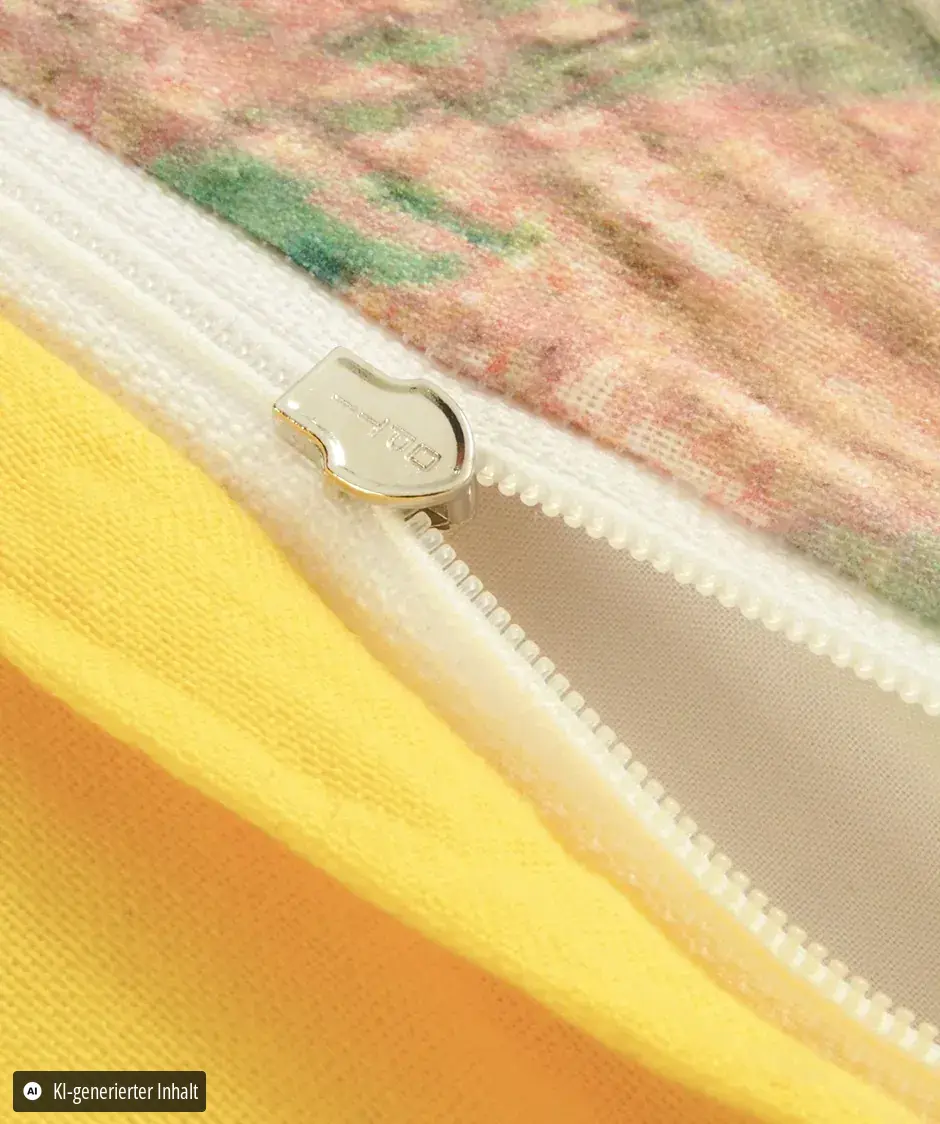 Provence Cassis Bunt – Detail Reißverschluss