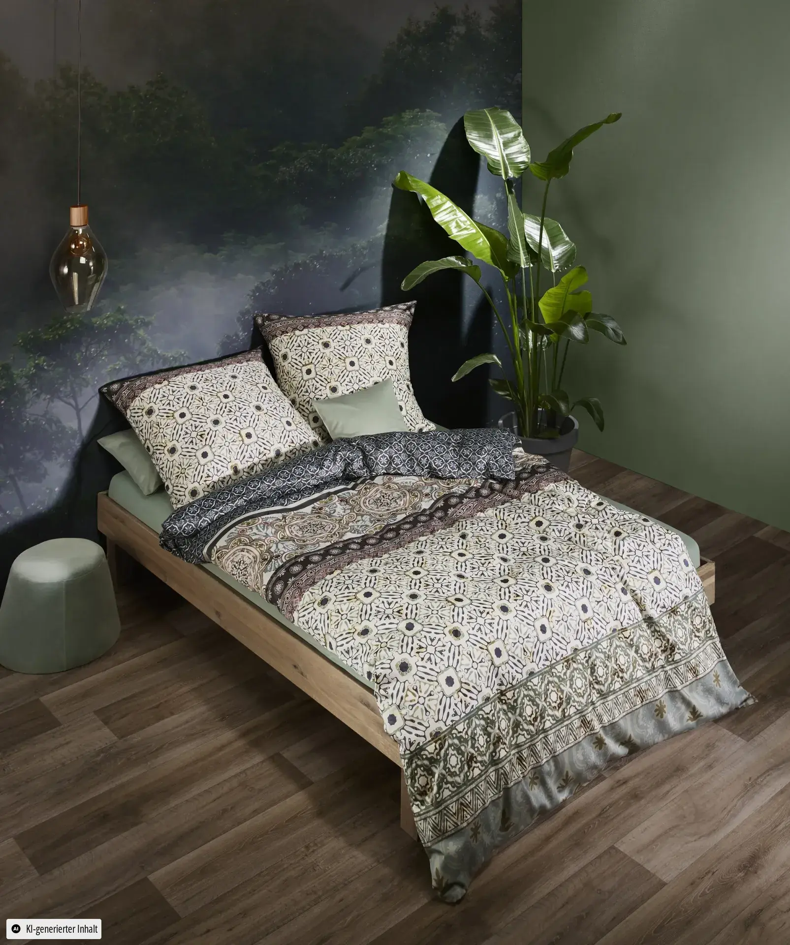 Bed Art S Grün-Braun – Ambiente